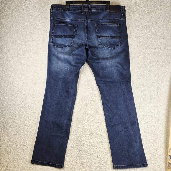Buffalo David Bitton Axel Slim Stretch Jeans Men’s 38x32 Blue Denim - Picture 2 of 15